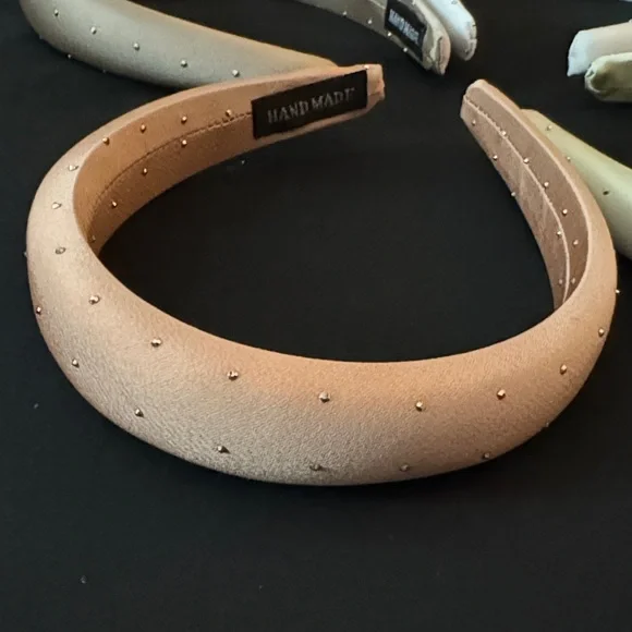 Crystal Rhinestone Headbands Bundle and Save | Cream Nude Peach Tan - Picture 5 of 8